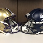 football helmets